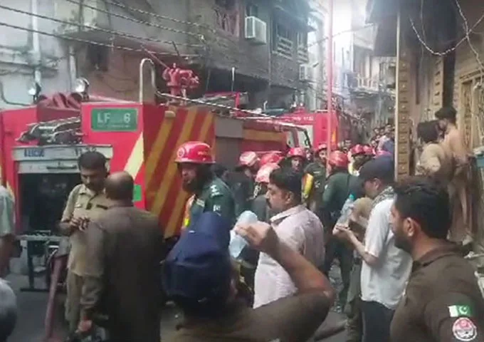 Lahore Caught in Fire
